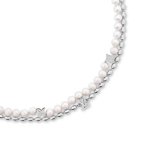 Stunning Louis Vuitton Pearls Fusion Necklace – Timeless Luxury and Elegance - Picture 3 of 3